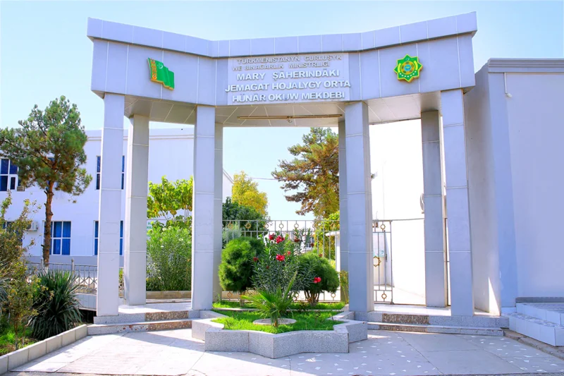 TÜRKMENISTANYŇ GURLUŞYK WE BINAGÄRLIK MINISTRLIGINIŇ MARY ŞÄHERINDÄKI JEMAGAT HOJALYGY ORTA HÜNÄR OKUW MEKDEBI